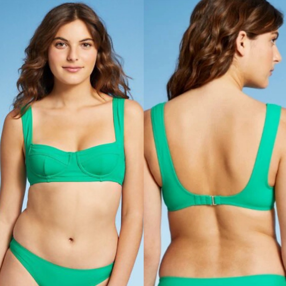 NWT Xhilaration Green Bikini Swimwear SIZE‎ LARGE